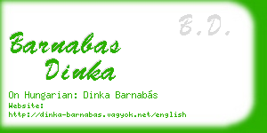 barnabas dinka business card