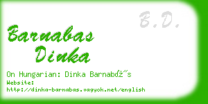 barnabas dinka business card